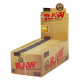 1 x Box Raw Classic Natural Unrefined Rolling Papers ( 50 Booklets in Box )