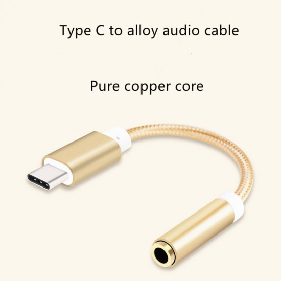  Earphone Adapter USB 3.1 AUX Audio Jack Cable Converter 