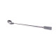 1pc new 200mm Stainless Steel Horn Spoon Medicinal Ladle With Spatula Home Household Handy Tools Laboratory Teaching Use