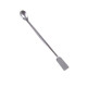 1pc new 200mm Stainless Steel Horn Spoon Medicinal Ladle With Spatula Home Household Handy Tools Laboratory Teaching Use