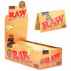 1x BOX AUTHENTIC RAW CLASSIC Double ROLLING PAPERS SINGLE WIDE