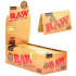 1x BOX AUTHENTIC RAW CLASSIC Double ROLLING PAPERS SINGLE WIDE