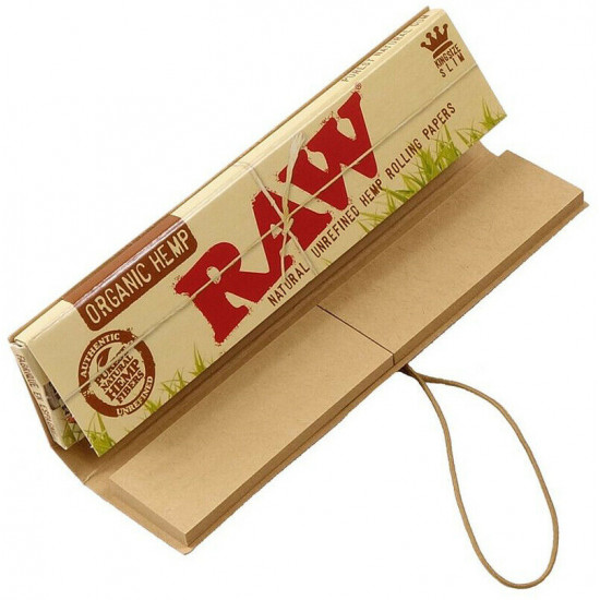  RAW Organic Hemp Connoisseur King Size Slim Rolling Papers + Tips