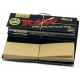 1x FULL BOX RAW Black Natural Hemp Unrefined Rolling Papers 1¼ + TIPS