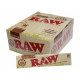 1x FULL BOX RAW ORGANIC HEMP KING SIZE SLIM NATURAL UNREFINED