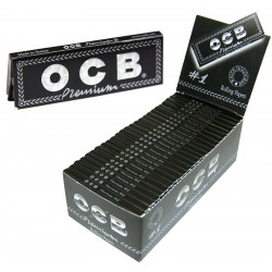 1x Full Box OCB Premium Black Cigarette Rolling Paper Full Box