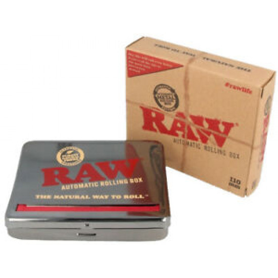 1x RAW 110mm AUTOMATIC ROLLING BOX CIGARETTE ROLLING MACHINE