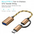 2 In 1 USB 3.0 OTG Cable Type C Micro Usb To USB3.0 Adapter USB-C Data Transfer Cable