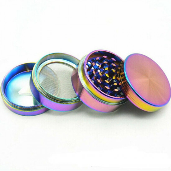 2020 Newest 40mm 50mm 4 Layers Metal Tobacco Crusher Hand Muller Smoke Herbal Herb Grinder Colorful Herb Grinder Tobacco