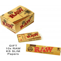 20x RAW Pre-Rolled Natural Unrefined Filter Tips Full Box + GIFT