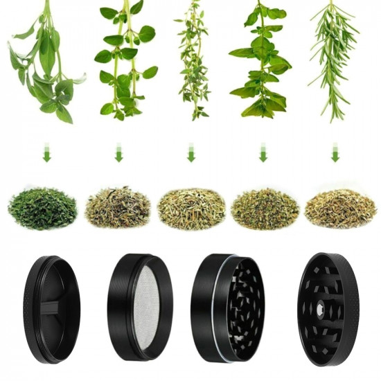 4-Layer Grinder Spice Grass Herb Grinder Smoke Crusher Handmade Tobacco Weed Grinder Muller Mill Pollinator Smoking Accessories