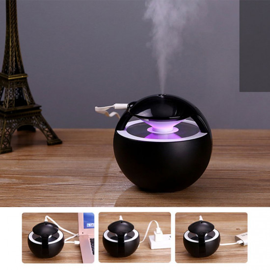 450ML Incense Burners Ball Humidifier with Aroma Lamp Essential Oil Ultrasonic Electric Aroma Diffuser Mini USB Air Humidifi