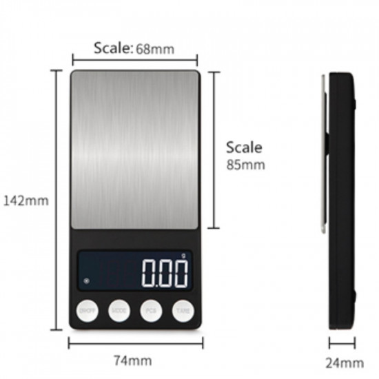  200g 0.01Digital LCD Electronic Kitchen Scale Food Scale Portable Weighing Scale