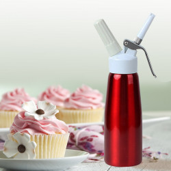 500ml Red Aluminum Whip Cream Foamer Guns Whipper Cake Foam Maker