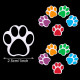 500pcs colorful Paw Print Stickers Dog cat bear Paw Labels Stickers for laptop reward sticker stationery teacher for student