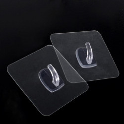 5/10Pcs Transparent Strong Self Adhesive Door Wall Hangers Hooks For Silicone Storage Hanging Kitchen Magic Bathroom Accessories