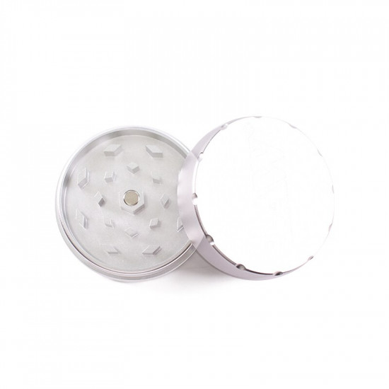 52MM Silver RAW 2 Pieces Herb Grinder 