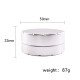 52MM Silver RAW 2 Pieces Herb Grinder 