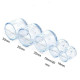 8pcs Silicone Chair Leg Caps Feet Pads Furniture Table Chair Leg Floor Feet Cap Cover Protector Transparent 3 Sizes