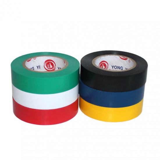 9M Wire Flame Retardant Electrical Insulation Tape Electrical High Voltage PVC Tape Waterproof Self-adhesive Electrician Tape