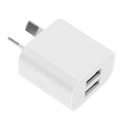 ALLOET AU Plug Dual USB Ports Mobile Phone Charger Fast Charging 5V 2A Output Power Adapter Travel Wall Plug For iPhone Xiaomi