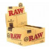 AUTHENTIC Raw Classic Connoisseur King Size Slim with Tips Rolling Paper 24 Box