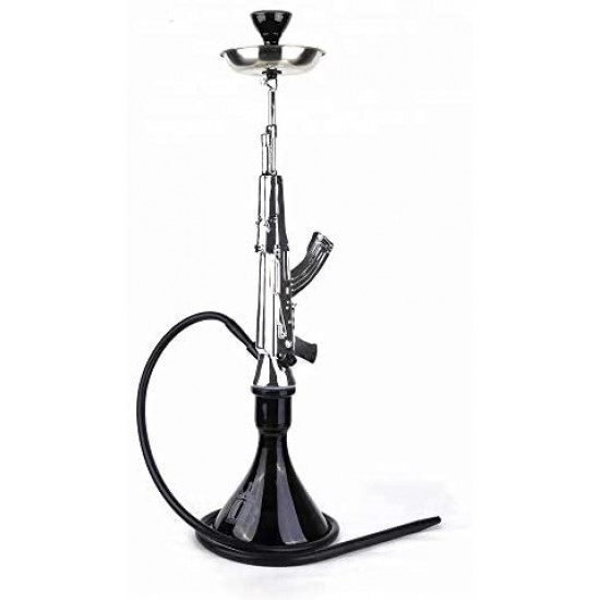 AK47 32" Smokers Club Bar Outdoor Modern Hookahs Kit Set 