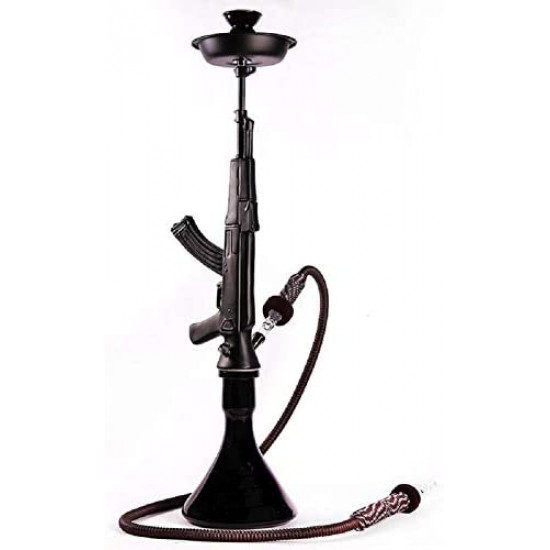 AK47 32" Smokers Club Bar Outdoor Modern Hookahs Kit Set 