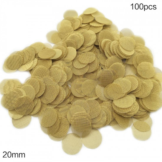 Brass mesh pipe network filter (100 pieces) 