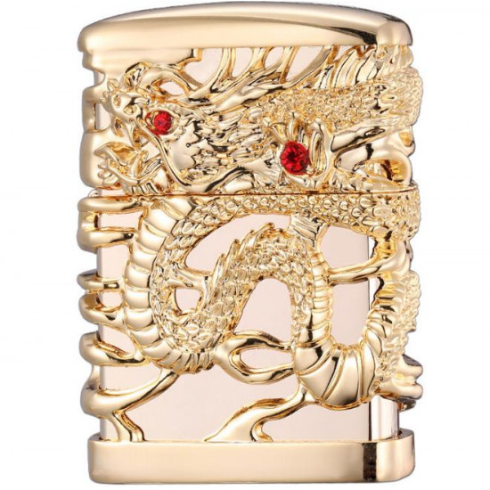 Chief New Dragon Carving Lighter Retro Metal Weel Kerosene Lighters Unique Gasoline LIghters Windproof Men Smoking Lighter