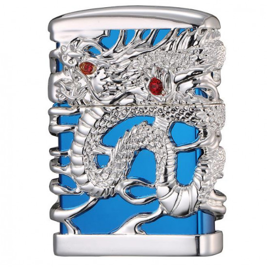 Chief New Dragon Carving Lighter Retro Metal Weel Kerosene Lighters Unique Gasoline LIghters Windproof Men Smoking Lighter