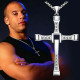 Classic Rhinestone Pendant Sliver Men Crystal Jesus Cross Pendant Long Necklace Male Gift Jewelry 