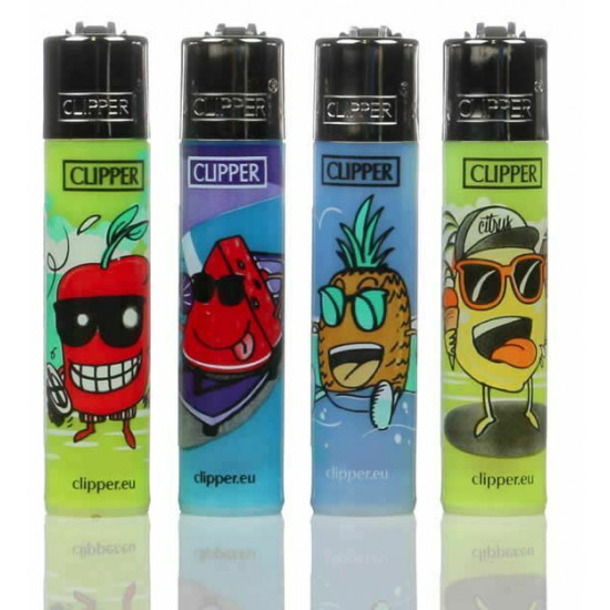 Clipper Lighter Large FRESH FRUIT Refillable Flint Cigarette Tobacco