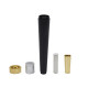 Detachable Aluminum Alloy Portable Tobacco Pipes with Filter Core Conical Weed Herb Smoke Pipe Container Tube Case Smoking Tools