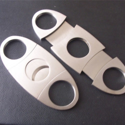 Double Blades Household Merchandises Lighters Smoking Accessories Stainless Steel Pocket Cigar Cutter Knife Cigar Accessories