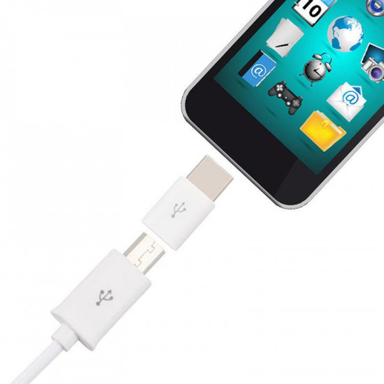 Hot 1pc Micro USB To USB C Adapter Mobile Phone Adapter Type-c Interface Data Line Charging Converter For Samsung Xiaomi Huawei