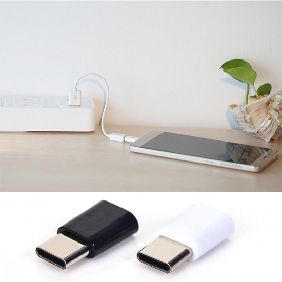 Hot 1pc Micro USB To USB C Adapter Mobile Phone Adapter Type-c Interface Data Line Charging Converter For Samsung Xiaomi Huawei