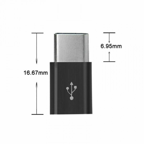 Hot 1pc Micro USB To USB C Adapter Mobile Phone Adapter Type-c Interface Data Line Charging Converter For Samsung Xiaomi Huawei