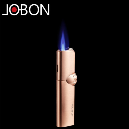 Jobon Brand Grinding Wheel Compact Butane Jet Lighter Gas Torch Turbo Lighter Windproof Metal 1300C 