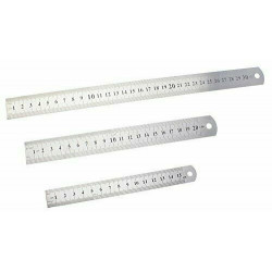 Metal Ruler Stainless Steel Double Sided 15CM 20CM 30CM Precision School Office