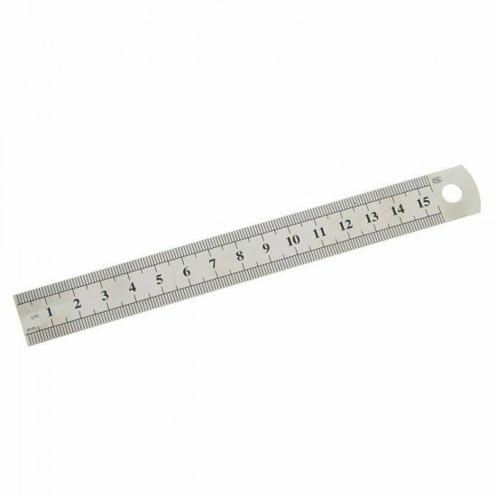 Metal Ruler Stainless Steel Double Sided 15CM 20CM 30CM Precision School Office