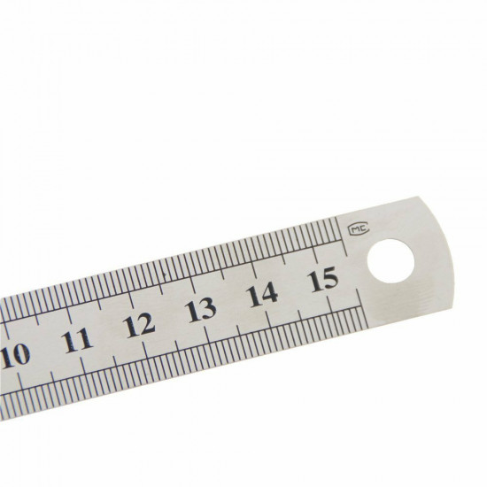 Metal Ruler Stainless Steel Double Sided 15CM 20CM 30CM Precision School Office