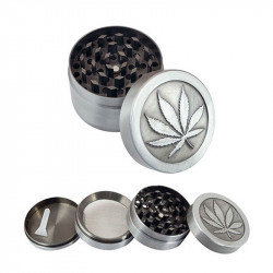 Metal Stainless Steel 4 Layer Tobacco Cigar Grinder Leaf Magnetic Design Vintage Metal Herbal Herb Grinder Crusher Gadgets