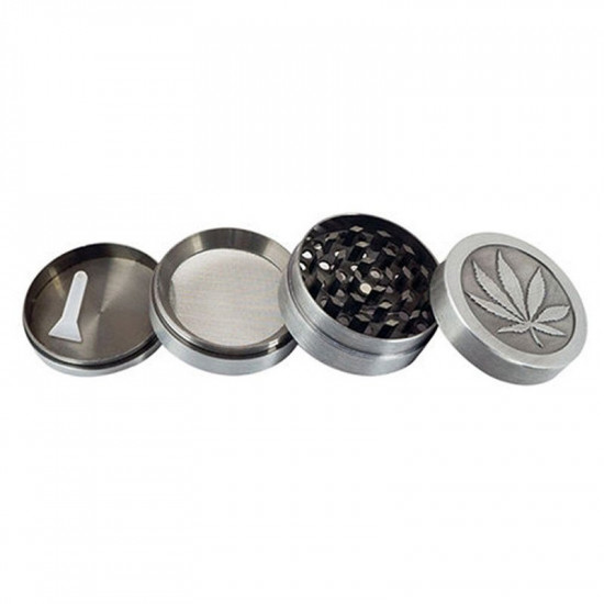 Metal Stainless Steel 4 Layer Tobacco Cigar Grinder Leaf Magnetic Design Vintage Metal Herbal Herb Grinder Crusher Gadgets