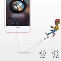 Mini Lightning To 3.5mm Jack Adapter for IPhone 11 Pro Max XS XR X 12 Lighting Earphone Aux Splitter Headphone Audio Converter