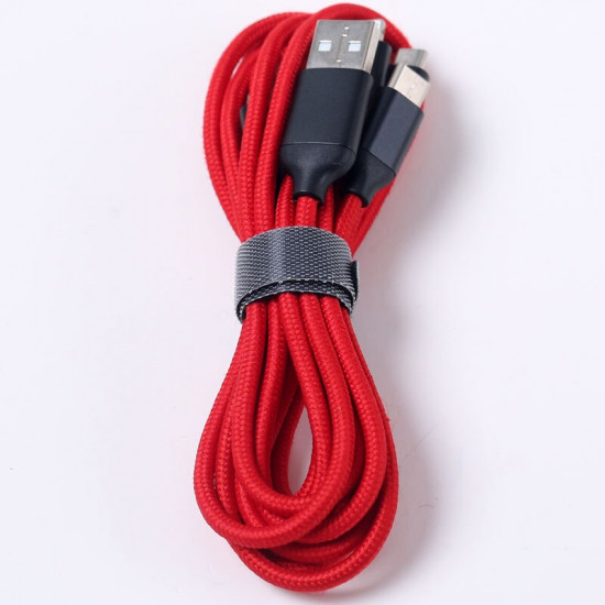 Multi Charging Cable for Apple One Dragging Three Data Line Android Type-C General Nylon Knitted Fast Charge Line for Cellphone