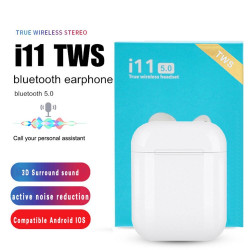 Nuevo i11 TWS auricular Bluetooth Mini auriculares inalámbricos estéreo con micrófono auriculares inalámbricos manos libres par