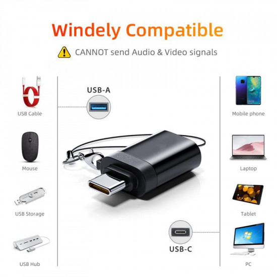 OTG USB C Adapter Type C to USB 3.0 Adapter Type-C Adapter OTG Cable For Macbook pro Air Samsung Huawei Xiaomi Oneplus 7 USB OTG