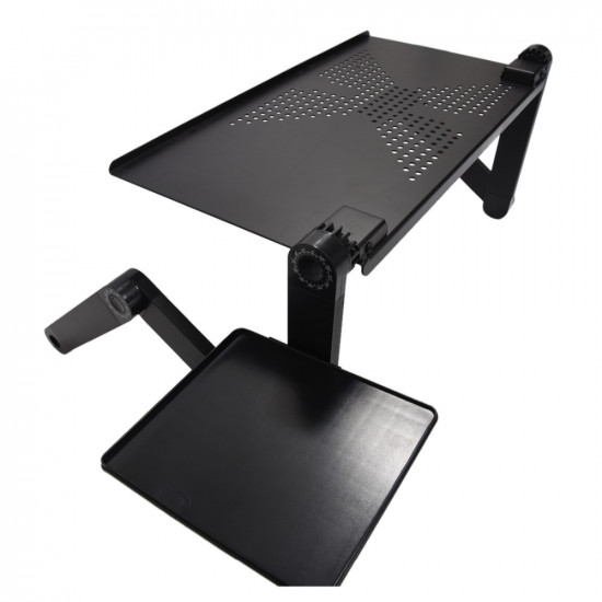 Portable adjustable laptop  table for foldable Laptop Desk Computer mesa para notebook Stand Tray For Sofa Bed Black