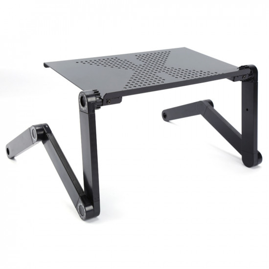 Portable adjustable laptop  table for foldable Laptop Desk Computer mesa para notebook Stand Tray For Sofa Bed Black